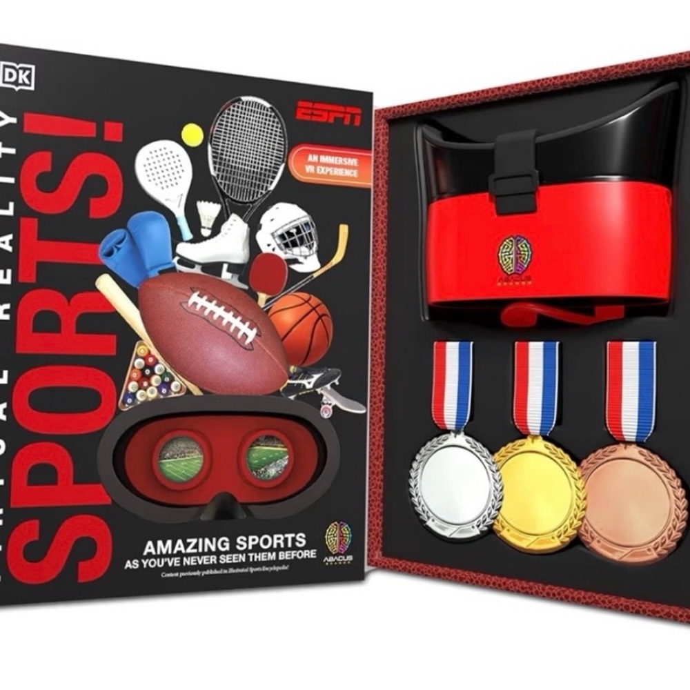 ESPN Virtual Reality Interactive Sports Book Set Complete Tested Box Repaired - Picture 3 of 10